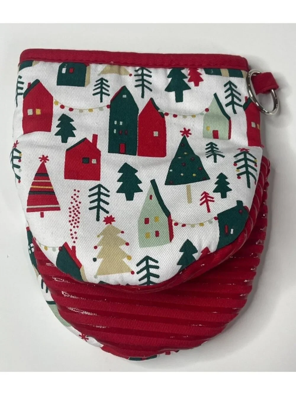 Wyatt Home Mini Christmas Oven Mitt Pot Holder Trees Holiday Kitchen